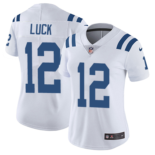 Indianapolis Colts 12 Limited Andrew Luck White Nike NFL Road Women JerseyVapor Untouchable jerseys